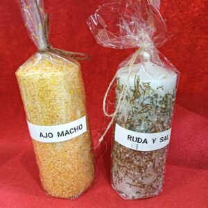 Velones ajo macho y ruda y sal (x Udad)