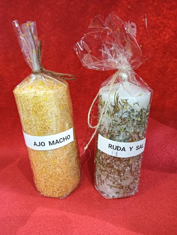 Velones ajo macho y ruda y sal (x Udad)